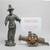 Tall Asian Figurine and Cannon Metal Sculptures 7 thumbnail