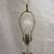 CRYSTAL Glass Brass Lamp Flower Cuts Crystal Finial Filigree ANTIQUE 3 thumbnail