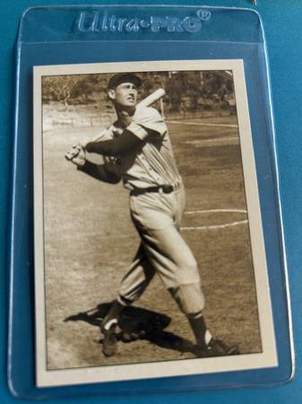 TED WILLIAMS  PLUTOGRAPH 1942 BOSTON RED SOX #29 OF #200 1