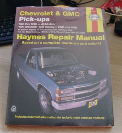 Chevy/GMC Pickups, Suburban, Blazer, Jimmy, Tahoe, Yukon Repair Manual 1