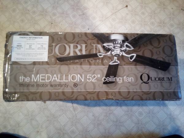 New 52 inch Quorum Ceiling Fan The Medallion 1