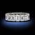 14K WHITE GOLD RINGS LAB DIAMONDS 7 thumbnail
