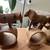 Vintage hand carved set of wooden animal napkin rings from the 1970s 2 thumbnail