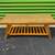 Vintage modern wood caned bench by Tommy Hilfiger 2 thumbnail