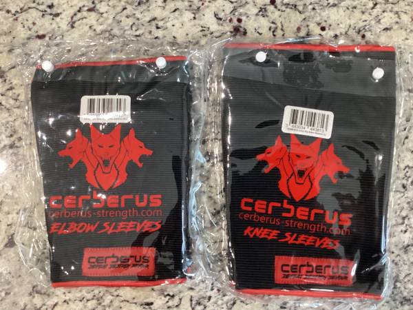 Cerberus Dual-Ply Knee Sleeves L & Elbow Sleeves XL New