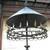 UNIQUE GIANT RUSTIC 20 LIGHT WROUGHT IRON & SHEET STEEL CHANDELIER# 8 thumbnail