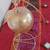 glass ornament, hand blown, with gold tone metal stand 8 thumbnail
