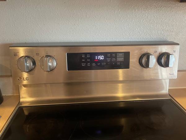 Stove glass top Lg thin Q air fryer and convection oven 1