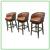New Palecek Sullivan Swivel Bar Stools, Set Of Three 1 thumbnail