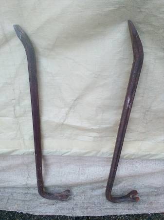 2 WRECKING BARS 3 HAMMERS ALL CLEAN EX. CONDITION $5-$15 EACH OR TRADE 1