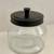 Glass Canister with Matte Black Lid 1.6qt 2 thumbnail