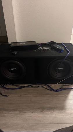 Dual 12” 2400 Watt SDR Series Complete Subwoofer Package with Vented Enclosure 1