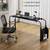 Bar Table Overbed Table with Wheels, Adjustable Height/Width, Rolling Laptop Car 1 thumbnail