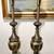 2 VTG Stiffel Brass Torch Table Lamps W/ Original Shade 37” T 8 thumbnail