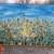 Large Vintage abstract cityscape painting 5 thumbnail