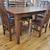 Beautiful Walnut dining room table and chairs. 2 thumbnail