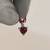 ANGARA Heart-Shaped Garnet and Diamond V-Bale Pendant Sterling Silver 5 thumbnail