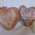 2 Vintage Stuffed Crocheted Hearts - Pincushions? 2 thumbnail