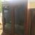 2 Piece Vintage Oak Desk with Cut Glass Panes and Inlaid Leather Area 14 thumbnail
