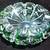 Emerald Green Hand-Cut  Leaded Crystal  Ashtray or Dish. 8"dia 3 thumbnail