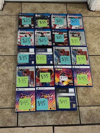 So Many PlayStation PS4 PS5 Video Games Basketball NBA 2K 1