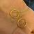 22K Yellow Gold Hoop Earrings   Excellent Condition 4 thumbnail