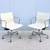 Herman Miller Eames Aluminum Group Management Chair in Ivory Leather 10 thumbnail