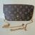 Monogrammed canvas flap pouch/ crossbody bag 1 thumbnail