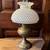 Antique hobnail milk glass electric oil lamp 1 thumbnail