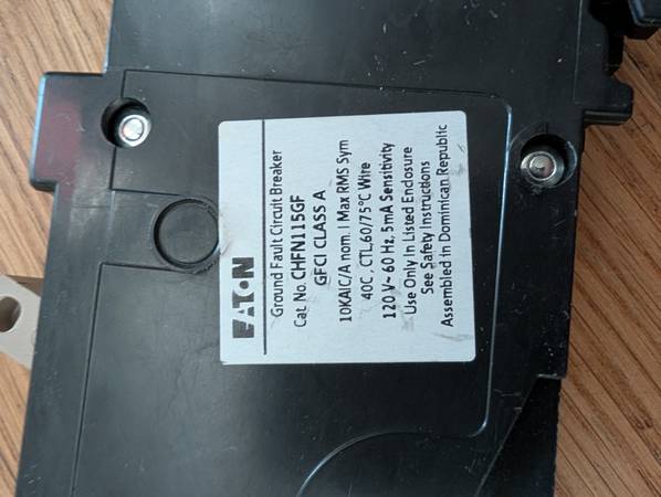 Ground fault circuit breaker 1