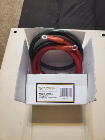 Powerbright model 2AWG6 2 Gauge 6ft cables $40 obo 1