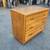 Vintage Oak wood low boy 3 drawer 2 thumbnail