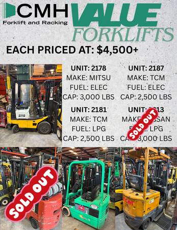 Value Forklifts For Sale! 1