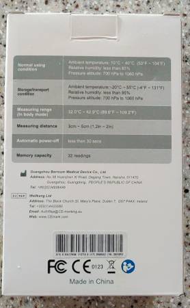 Berrcom Non-Contact Infrared Thermometer (JXB-178) Brand New - $15 (Heyburn)62971057212929123