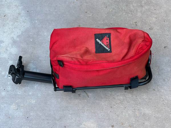 Seatpost rack with bag 1