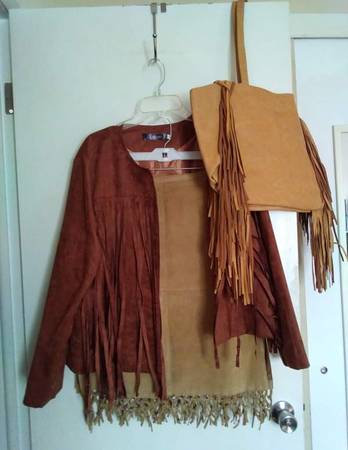 Western skirt, jacket and bag 1