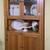 Solid Pine Corner Hutch/China Cabinet - lighted with glass doors 7 thumbnail