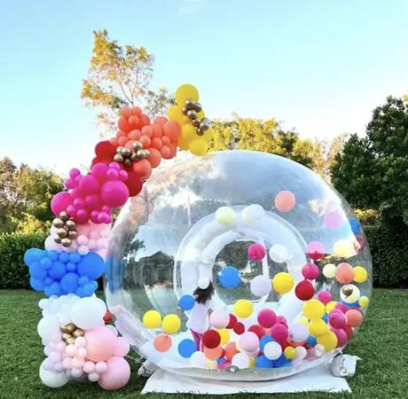 Bubble House Clear Transparent With or without balloons 1