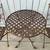 Beautiful Mid century Wrought Iron Patio Set   3pc #4 2 thumbnail
