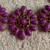 Charming Charlie purple flower statement necklace 3 thumbnail