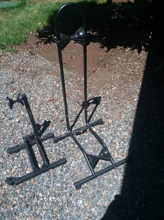 Two bicycle bike stand up racks - $35 (Olympia Lacey)63471418557315120