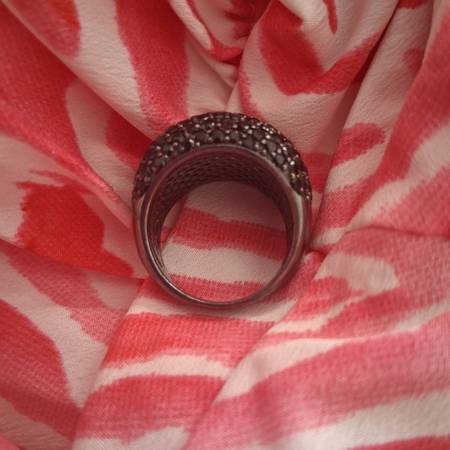 Large Ring With Black Diamonds 1