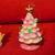 LIT CERAMIC CHRISTMAS TREE ORNAMENTS (Set of WHITE/GREEN/PINK) 4 thumbnail