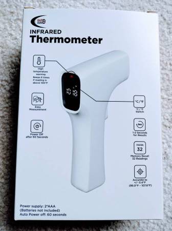 Infrared Forehead Thermometer Non-Contact LCD DIGITAL Rapid Guard NEW 1