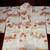 JAPANESE KIMONO MADE IN JAPAN PURPLE ORANGE WHITE FLOWERS MEI SAI EN 3 thumbnail
