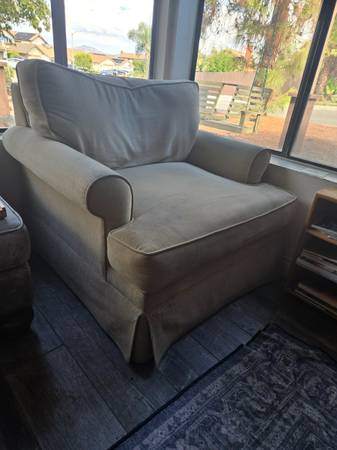 Corduroy arm chair 1
