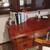 Solid cherry carved desk with chair 2 thumbnail