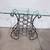 Dark Brown Metal / Glass Wine Rack / Table 1 thumbnail