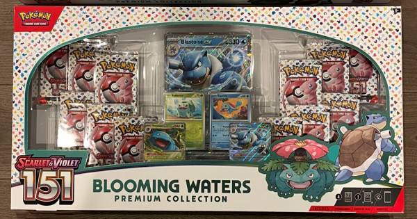 pokemon 151 booster box blooming waters TCG: Scarlet & Violet With the combination of 12 Booster packs This may be your last