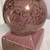 Vintage MCM Hollywood Regency Pink & Gold Lamp - Brass Plate Scrolls 4 thumbnail